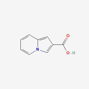 Indolizine-2-carboxylic acid chemical structure (CAS 3189-48-8)