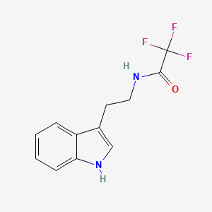 N-(2-(1H-Indol-3-yl)ethyl)-2,2,2-trifluoroacetamide chemical structure (CAS 319-76-6)