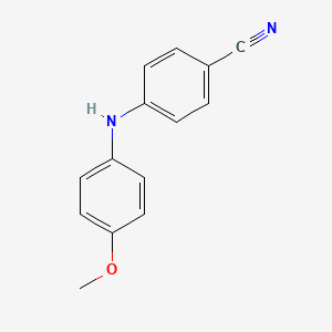 4-((4-Methoxyphenyl)amino)benzonitrile chemical structure (CAS 319016-04-1)