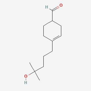 4-(4-Hydroxy-4-methylpentyl)cyclohex-3-enecarbaldehyde chemical structure (CAS 31906-04-4)