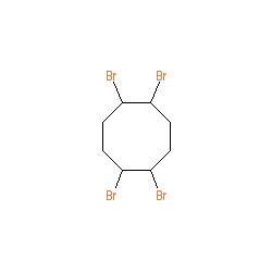 1,2,5,6-Tetrabromocyclooctane chemical structure (CAS 3194-57-8)
