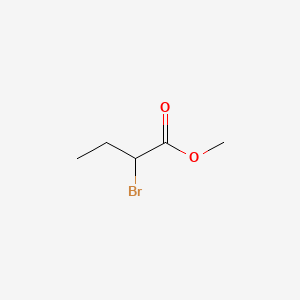 Methyl 2-bromobutyrate chemical structure (CAS 3196-15-4)