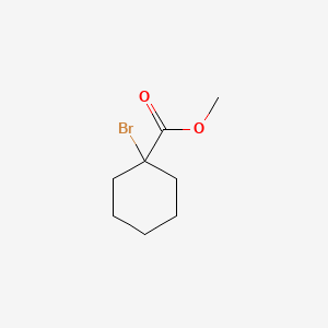 Methyl 1-bromocyclohexanecarboxylate chemical structure (CAS 3196-23-4)