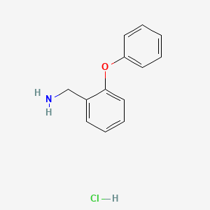 1-(2-Phenoxyphenyl)methanamine hydrochloride chemical structure (CAS 31963-35-6)