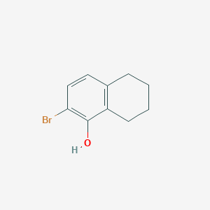 2-Bromo-5,6,7,8-tetrahydronaphthalen-1-ol chemical structure (CAS 319924-91-9)