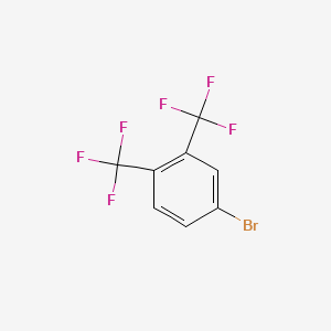 4-Bromo-1,2-bis(trifluoromethyl)benzene chemical structure (CAS 320-29-6)