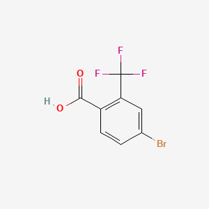 4-Bromo-2-(trifluoromethyl)benzoic acid chemical structure (CAS 320-31-0)