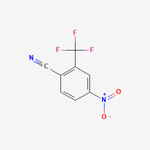 4-Nitro-2-(trifluoromethyl)benzonitrile chemical structure (CAS 320-47-8)