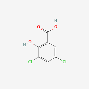 3,5-Dichloro-2-hydroxybenzoic acid chemical structure (CAS 320-72-9)