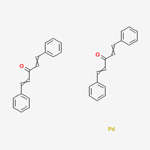 Bis(dibenzylideneacetone)palladium chemical structure (CAS 32005-36-0)