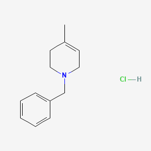 1-Benzyl-4-methyl-1,2,3,6-tetrahydropyridine hydrochloride chemical structure (CAS 32018-57-8)