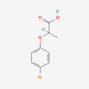 2-(4-Bromophenoxy)propanoic acid chemical structure (CAS 32019-08-2)