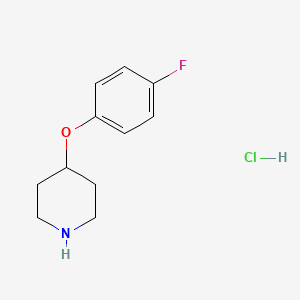 4-(4-Fluorophenoxy)piperidine hydrochloride chemical structure (CAS 3202-34-4)