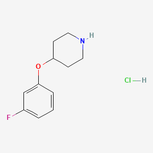 4-(3-Fluorophenoxy)piperidinehydrochloride chemical structure (CAS 3202-36-6)