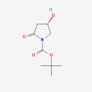 (S)-1-Boc-4-Hydroxy-2-pyrrolidinone chemical structure (CAS 320343-58-6)