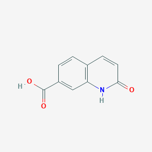 2-Oxo-1,2-dihydroquinoline-7-carboxylic acid chemical structure (CAS 320349-89-1)