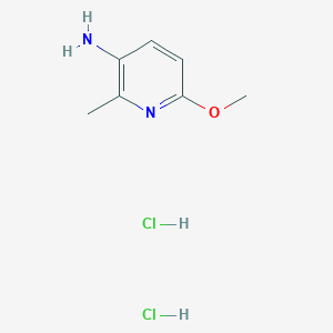 6-Methoxy-2-methylpyridin-3-amine dihydrochloride chemical structure (CAS 320577-63-7)