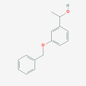 1-(3-(Benzyloxy)phenyl)ethanol chemical structure (CAS 320727-36-4)