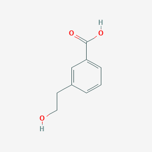3-(2-Hydroxyethyl)benzoic acid chemical structure (CAS 320730-08-3)