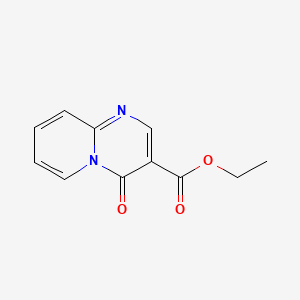 Ethyl 4-oxo-4H-pyrido[1,2-a]pyrimidine-3-carboxylate chemical structure (CAS 32092-18-5)