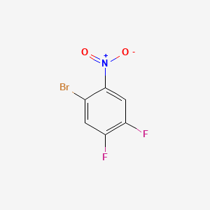 1-Bromo-4,5-difluoro-2-nitrobenzene chemical structure (CAS 321-17-5)