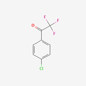 1-(4-Chlorophenyl)-2,2,2-trifluoroethanone chemical structure (CAS 321-37-9)