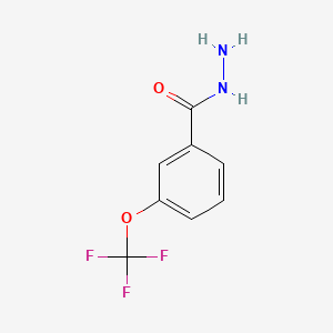 3-(Trifluoromethoxy)benzohydrazide chemical structure (CAS 321195-88-4)
