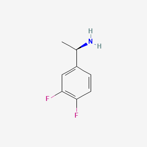 (R)-1-(3,4-Difluorophenyl)ethanamine chemical structure (CAS 321318-15-4)