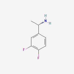 (S)-1-(3,4-Difluorophenyl)ethanamine chemical structure (CAS 321318-17-6)