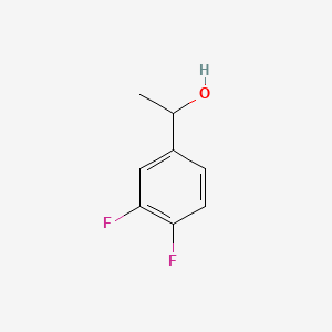 1-(3,4-Difluorophenyl)ethanol chemical structure (CAS 321318-21-2)