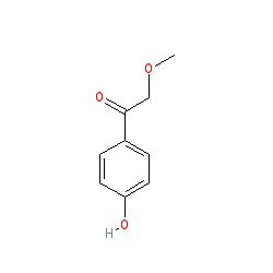 1-(4-Hydroxyphenyl)-2-methoxyethanone chemical structure (CAS 32136-81-5)
