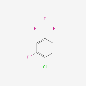 1-Chloro-2-fluoro-4-(trifluoromethyl)benzene chemical structure (CAS 32137-20-5)