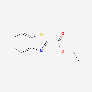 Ethyl 1,3-benzothiazole-2-carboxylate chemical structure (CAS 32137-76-1)