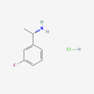 (S)-1-(3-Fluorophenyl)ethylamine hydrochloride chemical structure (CAS 321429-48-5)