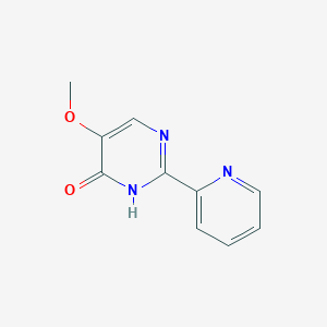 5-Methoxy-2-(pyridin-2-yl)pyrimidin-4-ol chemical structure (CAS 321432-75-1)