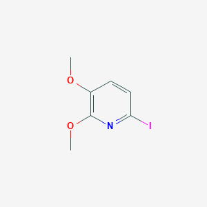 6-Iodo-2,3-dimethoxypyridine chemical structure (CAS 321535-23-3)