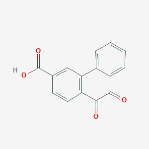 9,10-Dioxo-9,10-dihydrophenanthrene-3-carboxylic acid chemical structure (CAS 32155-34-3)