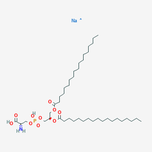 O-(((R)-2,3-Bis(stearoyloxy)propoxy)(hydroxy)phosphoryl)-L-serine, monosodium salt chemical structure (CAS 321595-13-5)