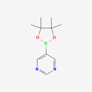 5-(4,4,5,5-Tetramethyl-1,3,2-dioxaborolan-2-yl)pyrimidine chemical structure (CAS 321724-19-0)