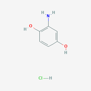 2-Aminobenzene-1,4-diol hydrochloride chemical structure (CAS 32190-95-7)