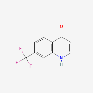 4-Hydroxy-7-(trifluoromethyl)quinoline chemical structure (CAS 322-97-4)
