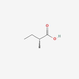 (R)-2-Methylbutanoic acid chemical structure (CAS 32231-50-8)