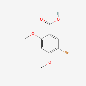 5-Bromo-2,4-dimethoxybenzoic acid chemical structure (CAS 32246-20-1)