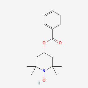 2,2,6,6-Tetramethyl-4-(benzoyloxy)piperidine-1-oxyl chemical structure (CAS 3225-26-1)