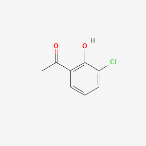 1-(3-Chloro-2-hydroxyphenyl)ethanone chemical structure (CAS 3226-34-4)
