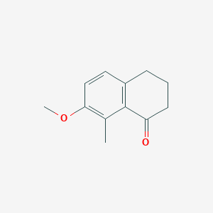 7-Methoxy-8-methyl-3,4-dihydronaphthalen-1(2H)-one chemical structure (CAS 32260-73-4)