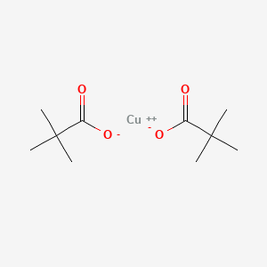 Copper(II) pivalate chemical structure (CAS 32276-73-6)
