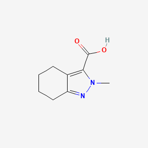 2-Methyl-4,5,6,7-tetrahydro-2H-indazole-3-carboxylic acid chemical structure (CAS 32287-00-6)