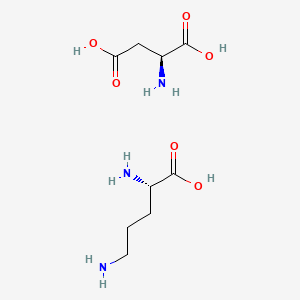 (S)-2,5-Diaminopentanoic acid (S)-2-aminosuccinic acid salt chemical structure (CAS 3230-94-2)