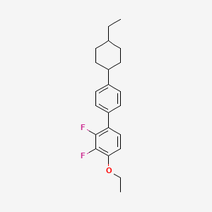 4-Ethoxy-4'-(trans-4-ethylcyclohexyl)-2,3-difluoro-1,1'-biphenyl chemical structure (CAS 323178-01-4)